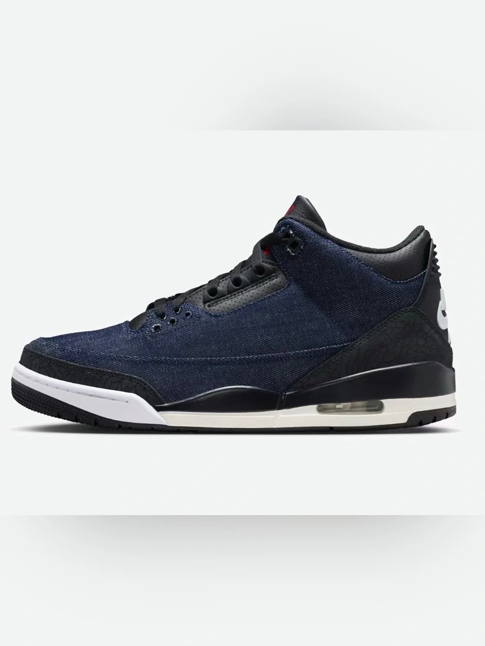 Air Jordan 3 x Levi’s  “Indigo & Gym Red” Size: 10.5